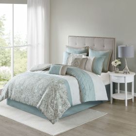 King 8 Piece Comforter Set (Color: as Pic)