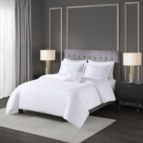 King/Cal King 100% Cotton Sateen Embroidered Comforter Set (Color: as Pic)