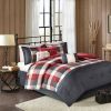 7 Piece Herringbone Comforter Set