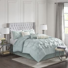 7 Piece Tufted Comforter Set (Color: as Pic)