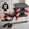 "Professional Furniture Lifter & Mover Kit - 360° Swivel Wheels, 881 Lb Capacity - Move Couches/Refrigerators Alone"