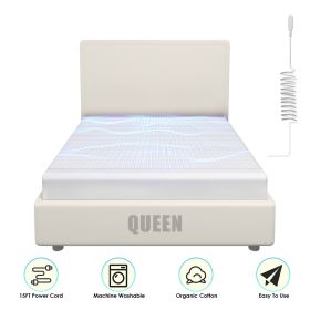 Queen/King Size Options Grounding Sheet 95% Organic Cotton 5% Silver Fiber Fitted Grounded Sheet With 15FT Grounding Cord For Improve Sleep Therapy We (size: 1Pc Queen Size)