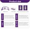 9-Piece Purple Floral Bedding & Curtain Set (Queen/King/Cal King) - Quilted Microfiber Bedspread + Sheer Curtains