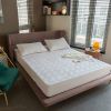 White Quilted Fitted Sheet, Fits Mattress Up to 15" Deep, 2/3-Piece Set
