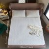 White Quilted Fitted Sheet, Fits Mattress Up to 15" Deep, 2/3-Piece Set