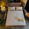 Grey Quilted Fitted Sheet, Fits Mattress Up to 15" Deep, 2/3-Piece Set