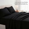 4pcs ultra-soft 85g sheet and pillowcase set, soft solid color, machine washable, suitable for all seasons, Christmas comfortable bedding set