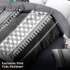 3-Piece Black & White Tribal Pattern Bedding Set (Queen/King/Cal King) - Quilted Microfiber Bedspread + Pillow Shams