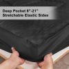 Solid-color embossed mattress bedspread, Twin size