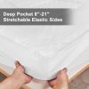 Solid-color embossed mattress bedspread, Twin size